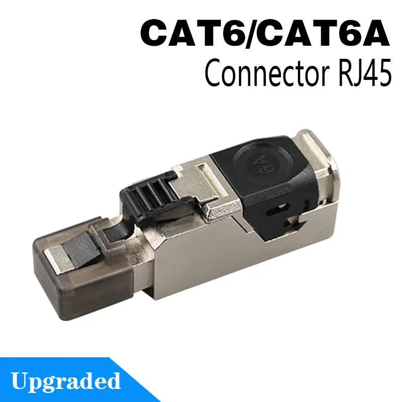CAT8 STP RJ45 Connector CAT7 CAT6A Reusable Ethernet Termination modular Plug Shielded Modular Zinc alloy Field Termination Plug