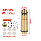 Tactical 9mm Red Dot Laser Training Bore Sight 9x19mm/380ACP/40S&W/223Rem Laser Training Bullet Dry Fire Laser Trainer Cartridge