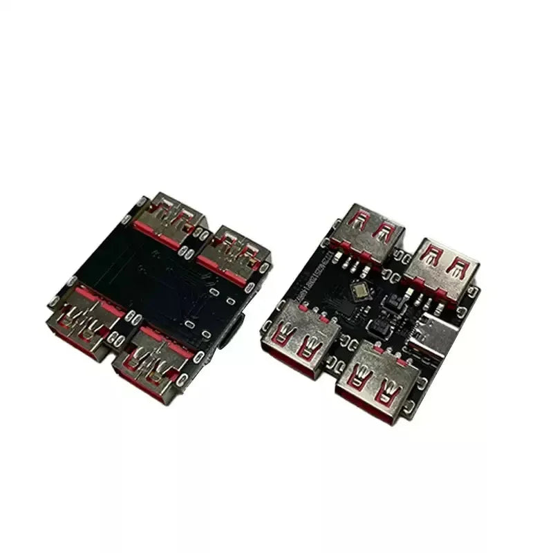 1~50Pcs XL334P4 Type C USB 2.0 4 Port Hub Expansion Module 1 To 4 USB Splitter Mini PCB Board High Speed USB Expansion Hub