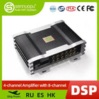 Sennuopu X10B Car Audio 4 Channel Audio Power Amplifier 8 Channel DSP Sound Processor Equalizer Vehicle Audio Sound Amp