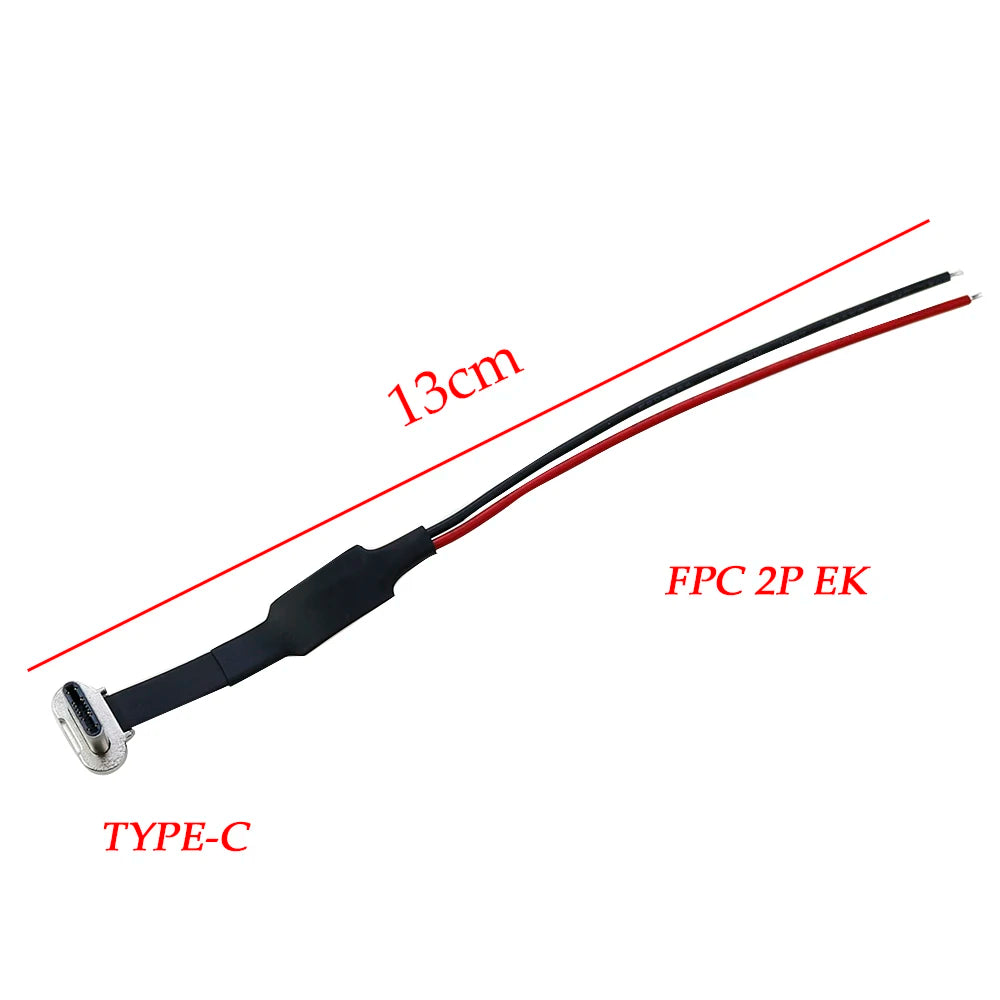 USB C Type-C FPC 2pin 3pin with Resistor R1 Soft Flat Cable Male Charging Cable Fast Charge Charging Wire Extention for Phone