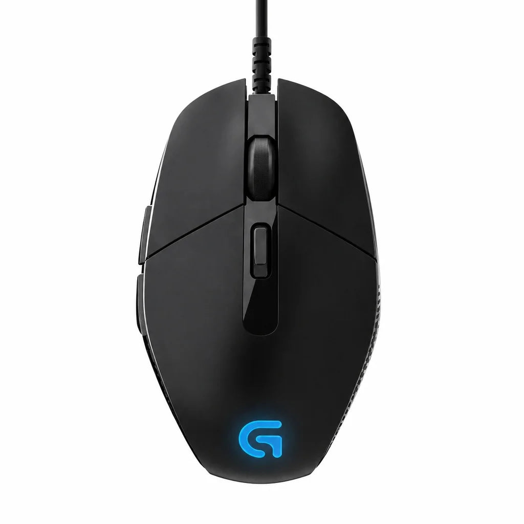 Logitech G302 Wired Ambidextrous Gaming Mouse 4000DPI On‑The‑Fly DPI Switch RGB Backlit 6 Assignable Buttons For Laptop Desktop