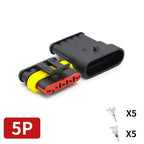 20/50/100Sets 1.5 Series AMP Automobile Connectors 1/2/3/4/5/6 Pin Super Seal Waterproof  Electrical Wire Connector PA66 Nylon