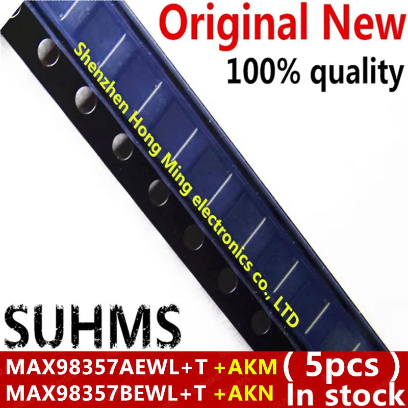 (5piece) 100% New MAX98357 MAX98357AEWL+T MAX98357A +AKM AKM MAX98357BEWL+T MAX98357B +AKN AKN BGA