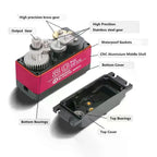 80kg.cm Digital Servo High Torque 7.4V Motor Metal Robotic 180/270 Degree Waterproof IP66 with Arm for HPI Baja 5B SS RC Car
