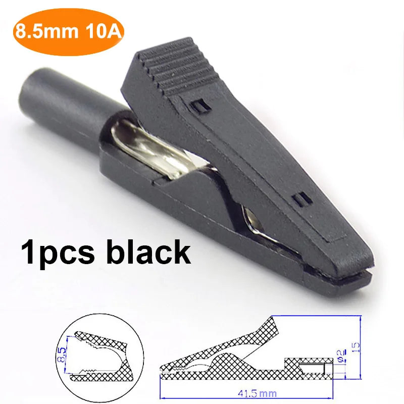 10A 20A 30A 50A Alligator Clip Crocodile Adapter 2mm 4mm Banana Plug Probe Clip for Multimeter Pen Test lead Cable Insulated E2