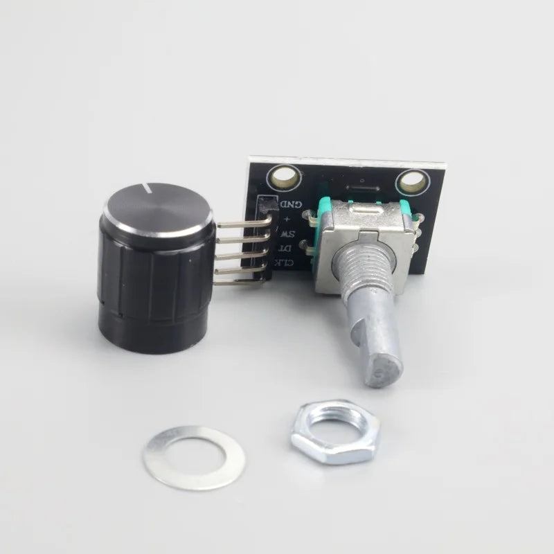 1/3 PCS KY-040 360 Degrees Rotary Encoder Module with Knob Cap 5V Brick Sensor Switch Development Board Module for R3 Board