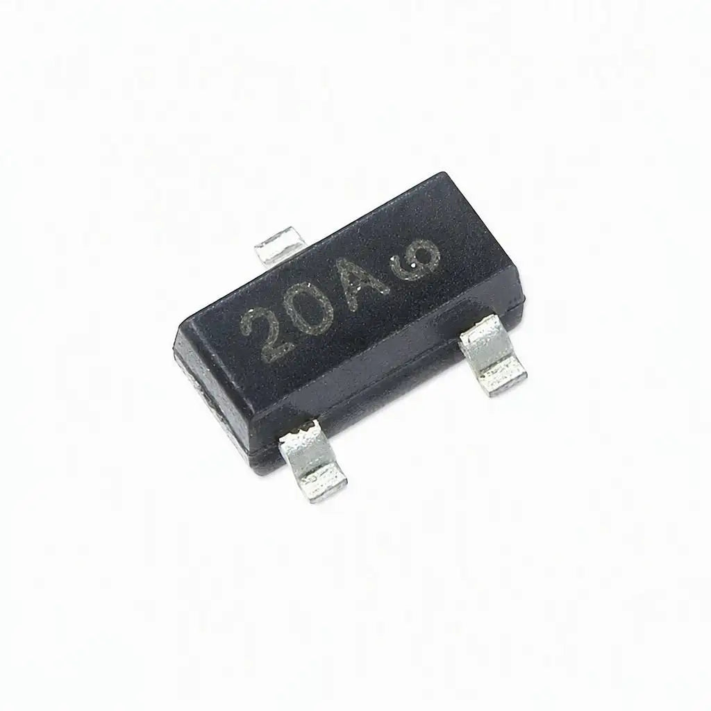 (100 pcs) MMBZ20VALT1G SOT-23 (Marking 20A) - TVS Diode Array 20V 300W Common Anode ESD Protection