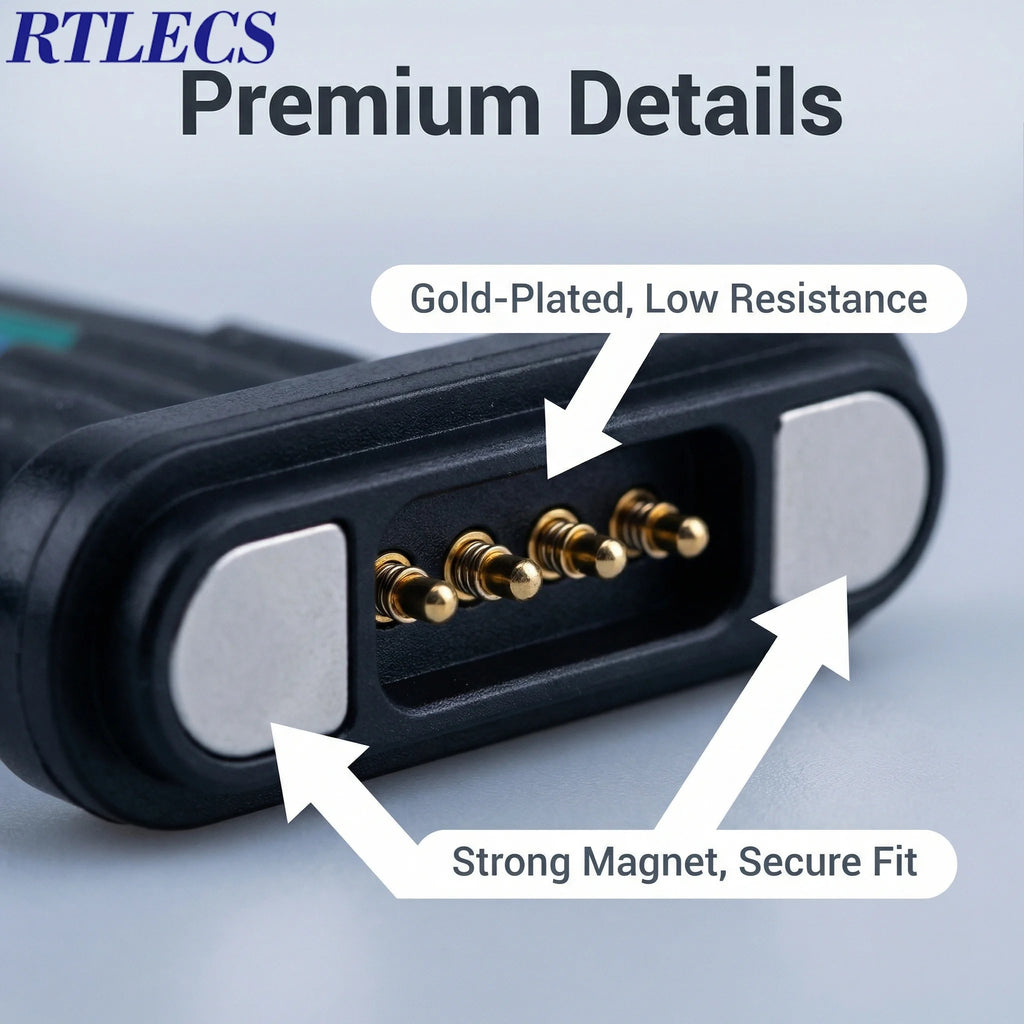 Universal Magnetic Pogo Pin Connector Set Male Female 5-9 Pins for RC Drone Car LED Strip 5-24VDC DIY Compatible with JR JST SM