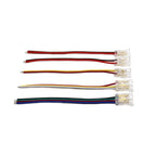 COB LED Wire Connector 5 8 10mm Connection Solderless Mini Buckle FCOB RGB CCT LED Strip Lights 2 3 4 Pin Connector With Wire