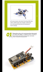 Quadruped Spider Robot Arduino Esp8266 Nodemcu Open Souce Arduino Project stem kits for kids