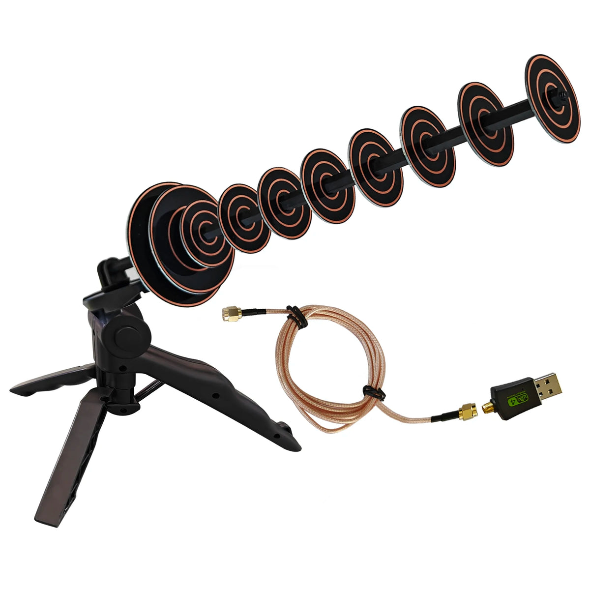 2.4G WiFi Directional Antenna  Transmission Yagi Antenna Long Range Transmission Antennas 30dB High Gain Antenna 2.35-2.55GHZ