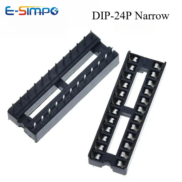 10PC 2.54mm IC Socket DIP6 DIP8 DIP14 DIP16 DIP18 DIP20 DIP28 DIP40 Pin Connector 8 14 16 18 20 24 28 40Pin DIP Socket Chip Base