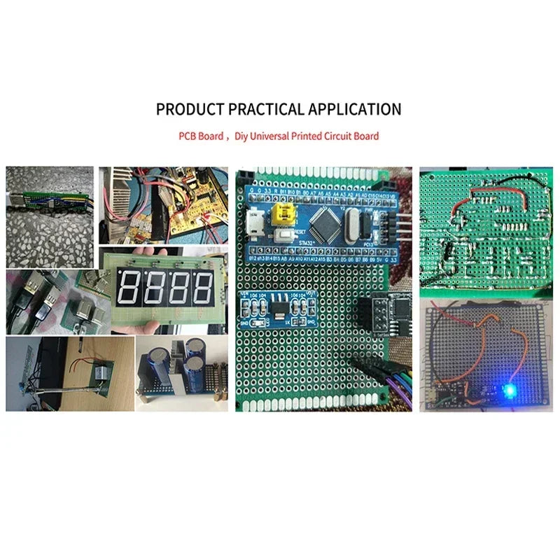 1/5Pcs Single Sided PCB 15x20 12x18 10x15 2x8 4x6 5x7 6x8cm Universal PCB Prototype Circuit Board for DIY Soldering Project