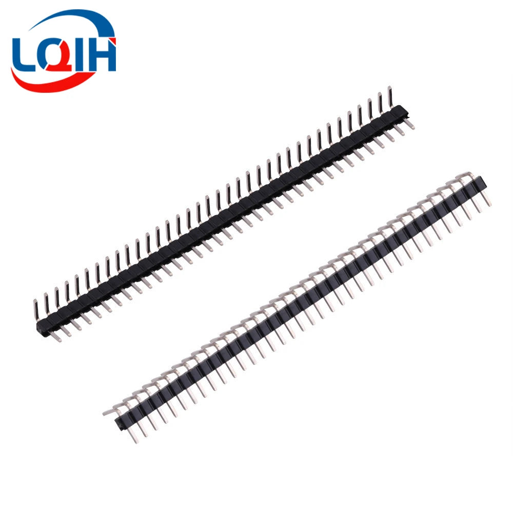 10CS Pitch 2.0mm 1x40 2x40 Pin Single Double Row Right Angle Straight SMT SMD Round Male Header Connector