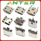 Vertical MICRO mini USB 5pin female 180-degree jack 5P in-line USB port Charging port Vertical patch power plug