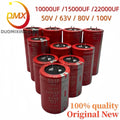 2Pieces/LOT Red Robe 15000UF 80V 10000UF 22000UF 50V 63V 100V 35*70MM High Quality Audiophile Power Amplifier Filter Capacitor