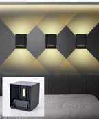 Motion Sensor Outdoor LED Wall Light LED Wall Sconce Square Waterproof IP65 Porch Garden Wall Lamp Exterior Lighting Fixture
