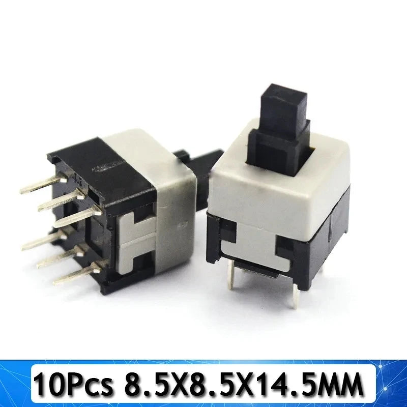 10-100PCS/LOT 5.8x5.8 7x7 8x8 8.5x8.5mm Self Locking / UNlock Push Tactile Power Micro Switch 6 Pin Button Switches