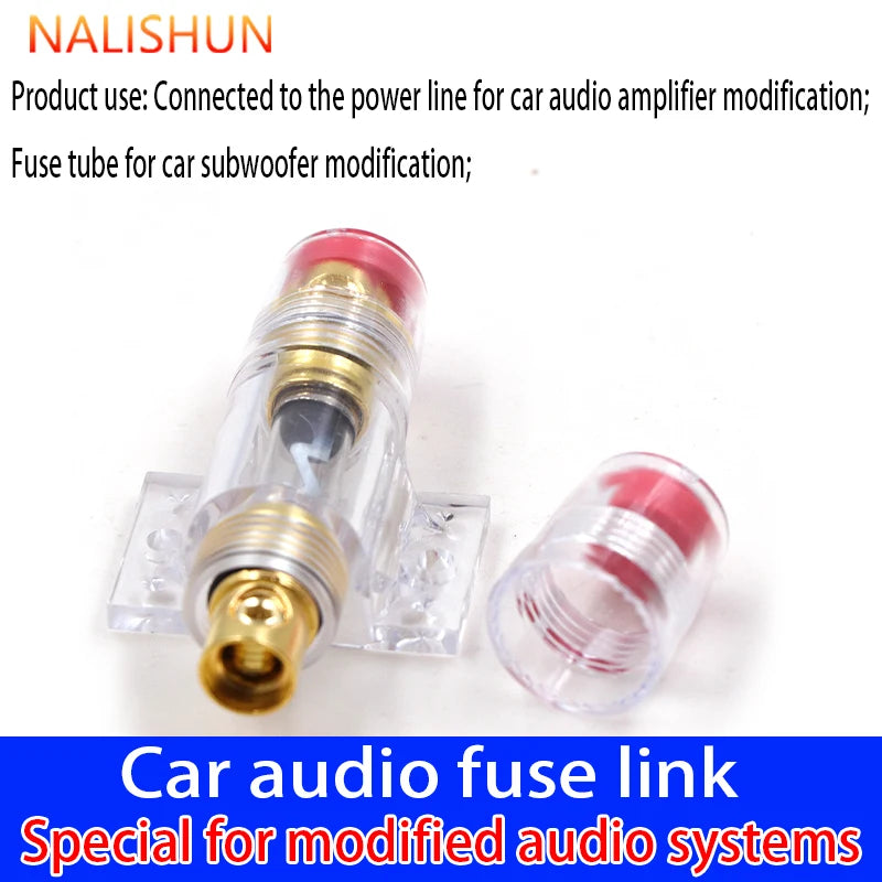 Car Audio Inline Fuse Holder 20A 30A 40A 50A 60A 80A 100A Circuit Breaker for Car Stereo Subwoofer Amplifier Refit Accessories