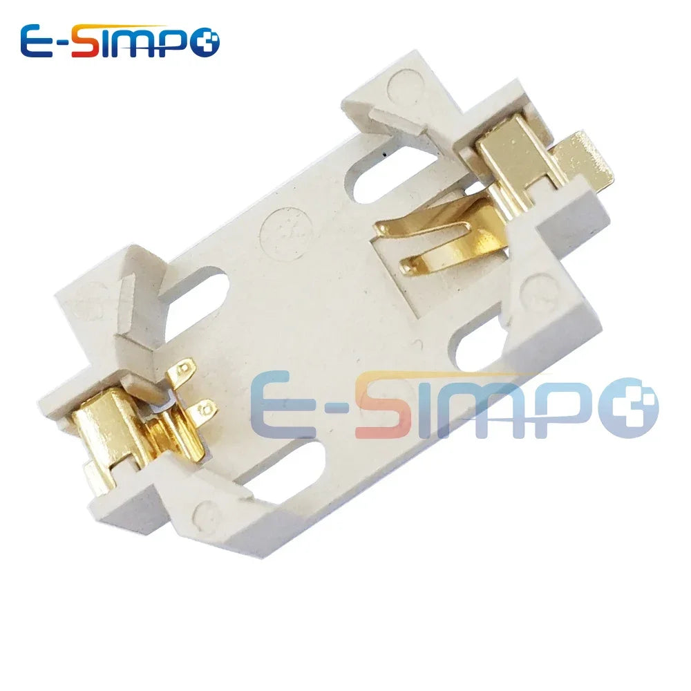 10PC CR2032 3V CR2016 CR2025 Battery Socket BS-2 BS-6 BS-8 Gold Horizontal Vertical DIP SMD Button Battery Holder Batteries Case