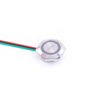 RGB Led Push Button Switch With Wire Custom Pattern Car DIY Waterproof Led Momentary 19/22/25/30 mm Self Reset 12v Symbol Signal