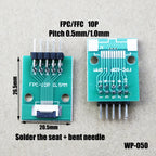1pcs 4/6/8/10/12/15/16/18/20/22/24/26/30/34/36/40/42/45/50/56 Pin FPC/FFC Adapter Board 0.5mm To 2.54mm Connector