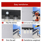 Solar Wall Lights Outdoor with 3 Lighting Modes & Motion Sensor, Solar Porch Light with 2 Bulbs, Waterproof Solar Wall Sconce