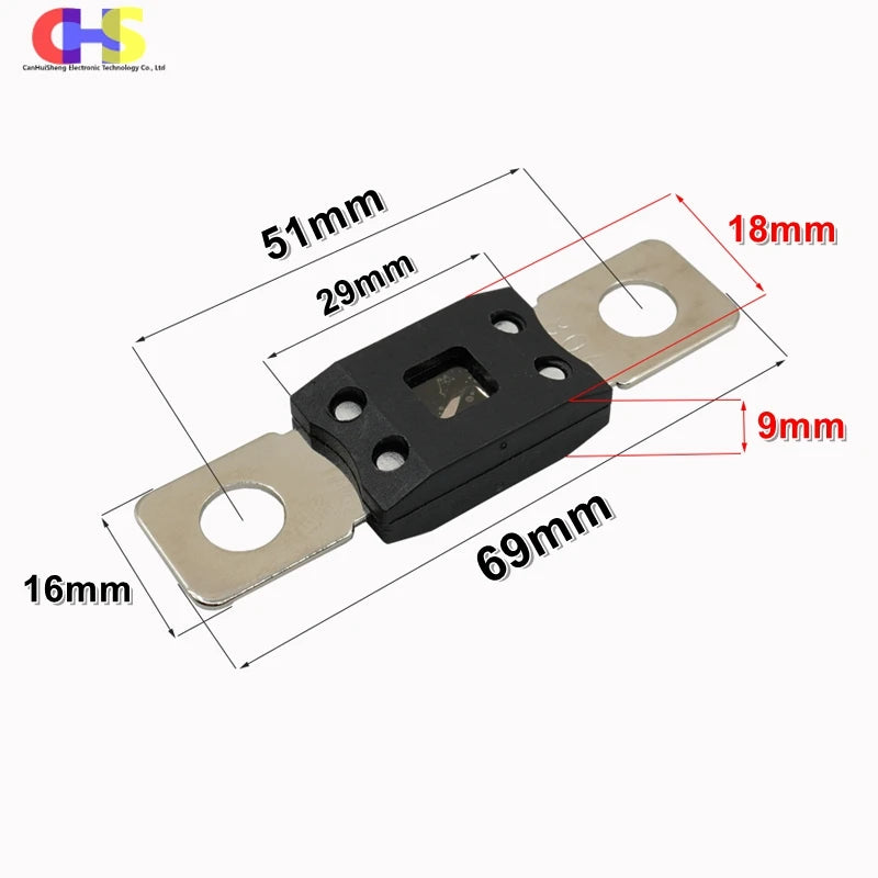 1-5pcs 32V ANM MEGA Bolt-on Fuse 30A 50A 60A 80A 100A 125A 150A 200A 225A 300A 350A 400A 500A Blade fuse for ANM-H3 Fuse Holder