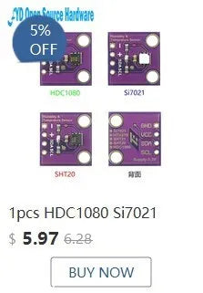 1pcs MCU-9808 MCP9808 High Precision Digital Temperature Sensor for Ardunio IIC