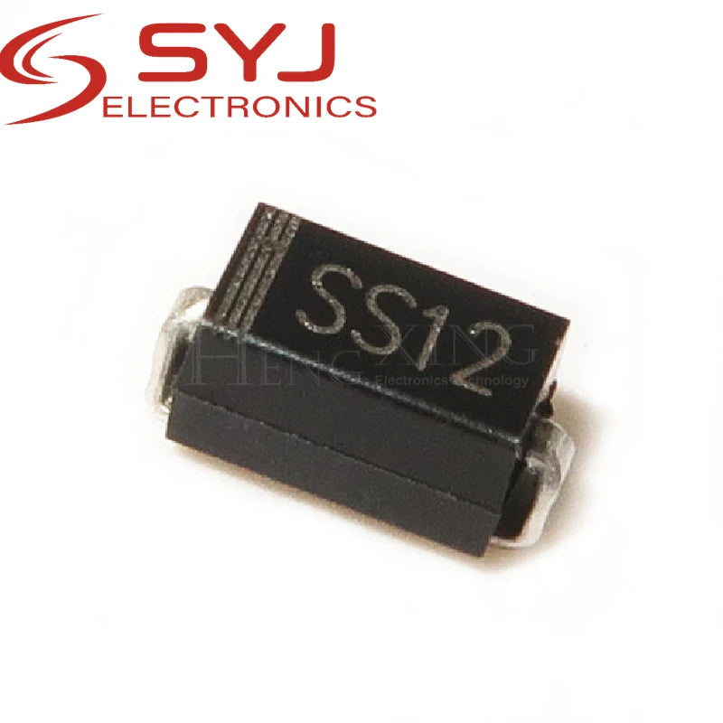 100pcs/lot SMA 1N5817 smd 1A 20V do-214ac IN5817 Schottky diode SS12 In Stock