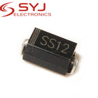 100pcs/lot SMA 1N5817 smd 1A 20V do-214ac IN5817 Schottky diode SS12 In Stock