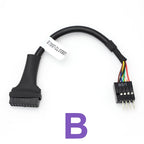 1/3/5/10Pc USB 3.0 to USB 2.0 Converter 20Pin Male/Female to 9Pin PC Motherboard M/F Data Cable Adapter Extend Cord for Computer