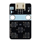 ADC Analog Key Module Reads Five Buttons via Single Pin, Building Block Casing & PH2.0 Interface, Compatible with Arduino ESP32