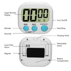 Digital Kitchen Timer for 99 Minutes Cooking Countdown with Magnetic Tool Timing Cook Friendly Alarm Clock Counter with Stand