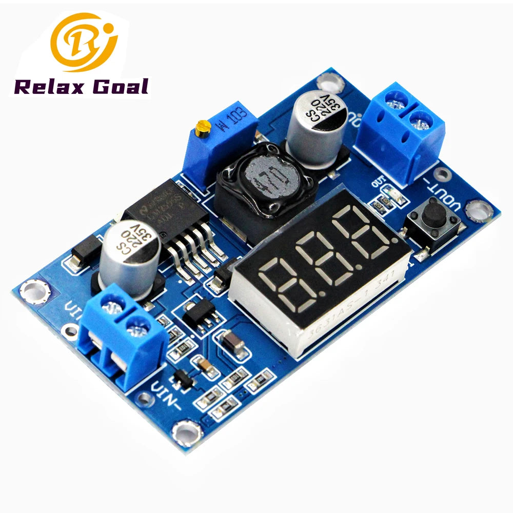 LM2596 DC-DC Step Down Converter Voltage Regulator 4V~40 to 1.3V-37V LED Display Voltmeter Buck Adapter Adjustable Power Supply