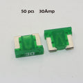 Micro Blade Fuses 50pc Assortment Pack - Car Auto Electrical Replacement Fuse