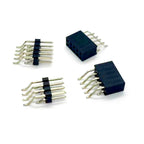 10pcs 2.54mm Double Row Right Angle RA SMT Horizontal SMD/SMT 2X3/4/5/6/7/8/10/20/40P PCB Surface Mount PH8.5 Male Female Header