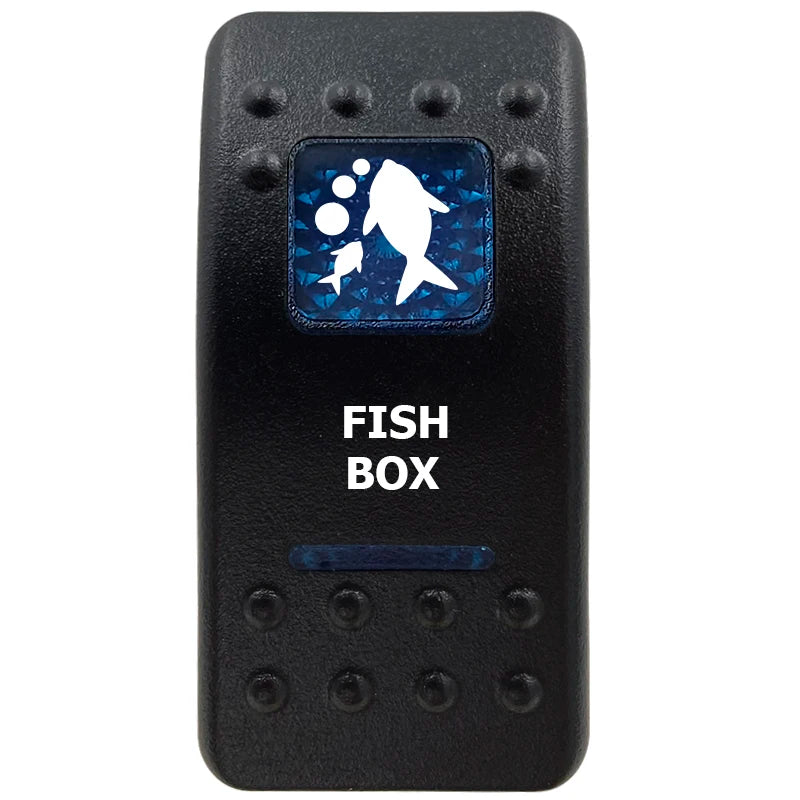 12V Marine Grade Rocker Switch SPST/ON OFF, DPDT/(ON) OFF (ON) Blue Led Light Bar for Carling ARB NARVA Replace Waterproof IP66