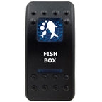 12V Marine Grade Rocker Switch SPST/ON OFF, DPDT/(ON) OFF (ON) Blue Led Light Bar for Carling ARB NARVA Replace Waterproof IP66
