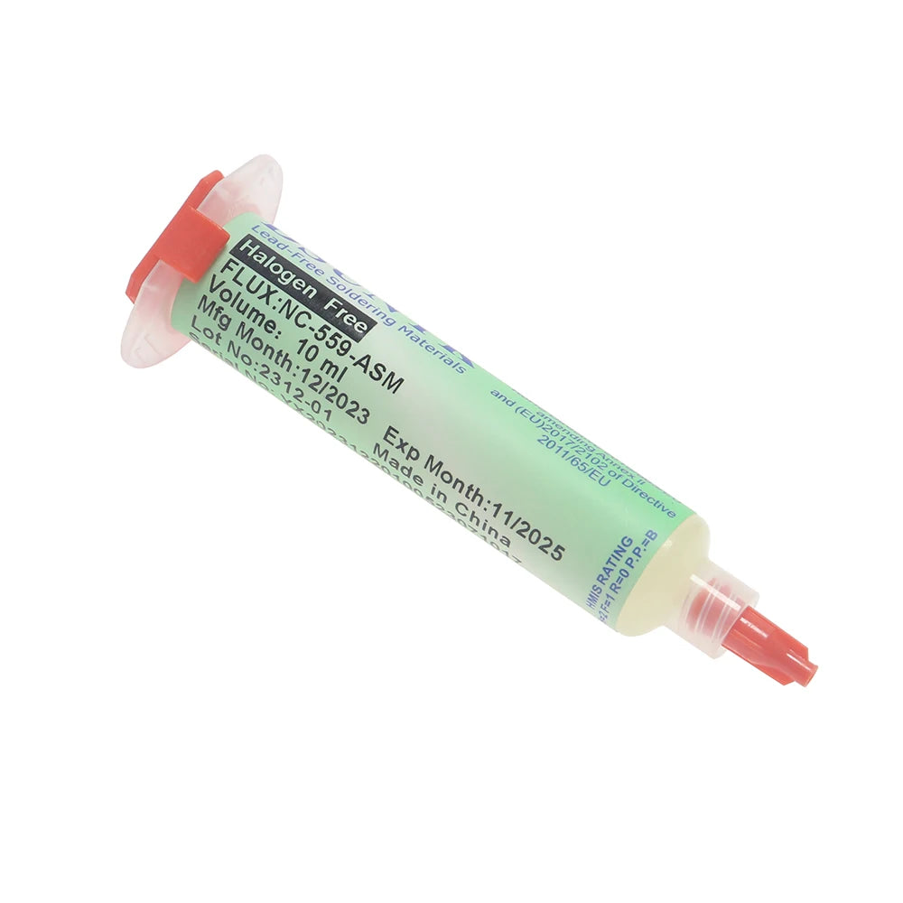 Nc-559-asm Flux Bga Balls,Liquid Solder for Soldering Syringe Solder Paste 10ml Flux for Soldering No Cleaning Welding Tools