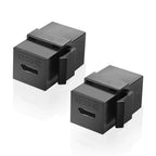USB C Keystone Jack Inserts Adapter USB 3.1 Type-C Female to Female Insert Socket Coupler Connector for Wall Plate Outlet Panel