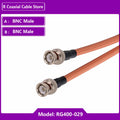 1PC RF Coaxial Cable BNC Male to BNC Male Plug RG316 RG174 RG58 RG179 RG400 RG402 Crimp Connector Dual BNC Male Plug Wire