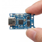 5pc Set Type-c Port 5v 1a 18650 Tp4056 Lithium Battery Charger Module Charging Board Charging Protection With Led Light