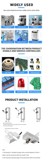 5V/12V/24V  XKC-Y28A-NC/NO/RS485 Capacitive Liquid&Water Level Sensor With XH2.54 Connector+50cm Lines for Arduino DIY Projects
