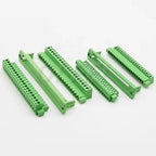 1sets 2EDGWC 3.81mm 5.08mm 3.5mm Pitch 15EDG Terminal Block Through-wall Welding-free Plug-in Type 2~24P with Flange Fixed Panel