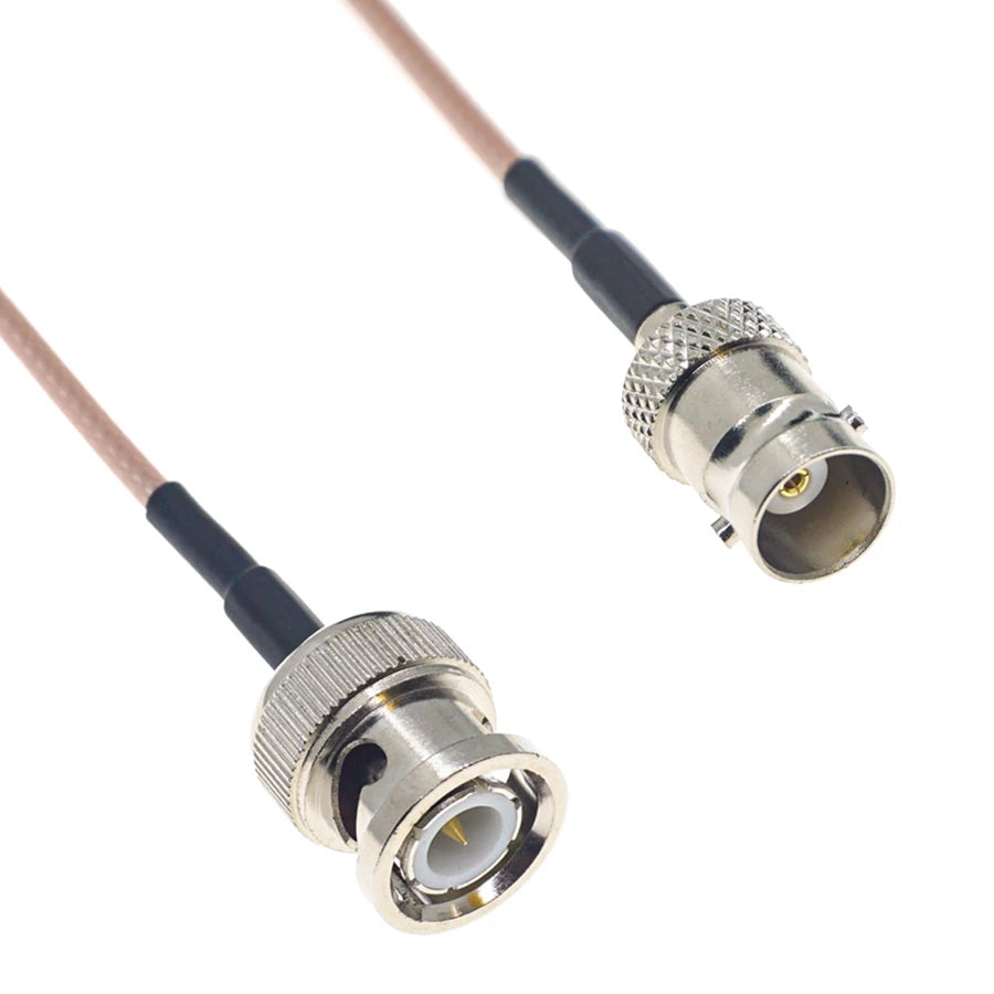 RG316 Cable BNC To BNC Male Female Q9 Plug Jack Crimp Connector Extension RF Brass Copper Coaxial WIFI Coax Jumper Pigtail