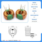 18x10x10 50/80uH 1/2/4/4.7/5/10/20/22/40/45/50mH magnetic ring common mode inductor common mode filter choke