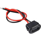 5/10/15PCS USB Type-C Waterproof USB Connector Direct compression female base Female Socket Charging Interface With Welding Wire