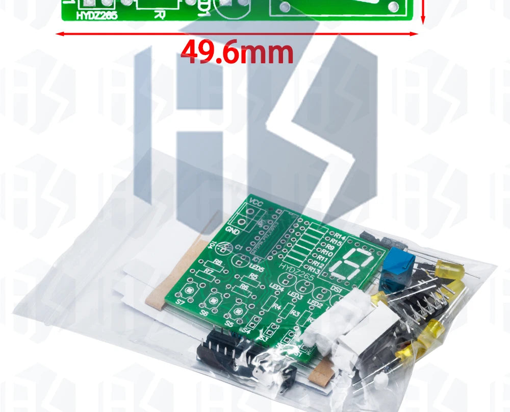 DIY Soldering Practice Training Module 7 Segment Display Decoder Circuit Board for Student Electronic Learning